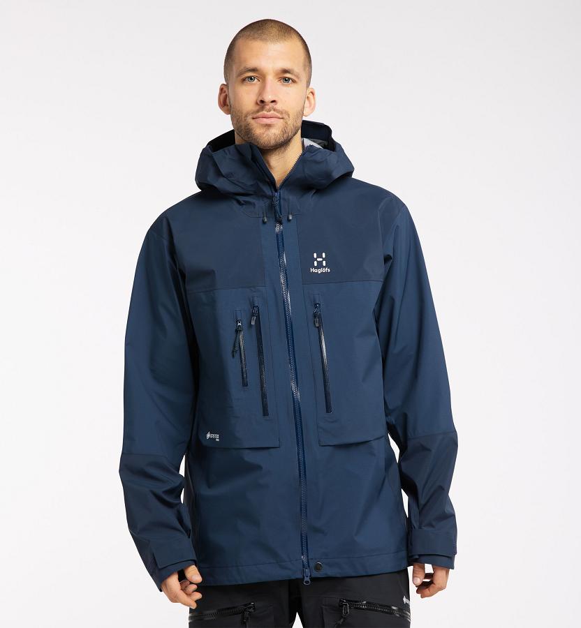 Haglöfs Mens Roc Nordic GTX Pro Ski Jacket Dark Blue New Zealand 12594PJBM